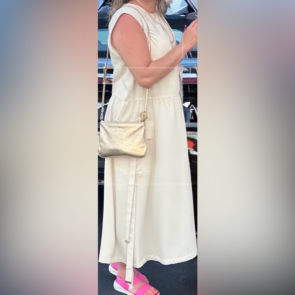 Women's Cream Maxi Dress - Picture 2 of 5